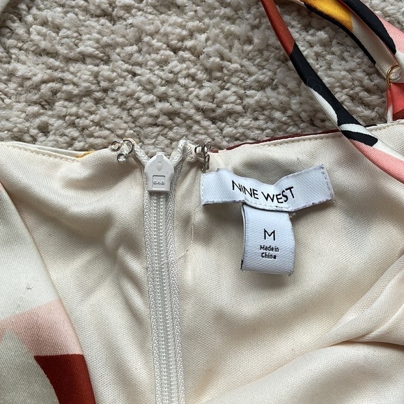 Nine West Women's Floral Print Sleeveless Maxi Dress M Medium Multicolor Boho - Picture 6 of 10